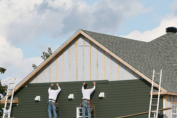 Professional Siding Contractor technician working in North Beach, MD